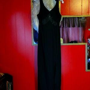 Beautiful black prom dress still in plastic